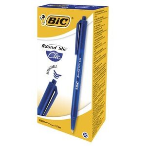 Bic Round Stic Clic Długopis Niebieski Pudełko 20Szt