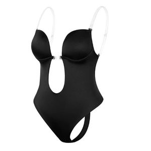Damen-Bodysuit mit offenem Rücken - SILKLINE Schwarz M