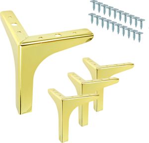 Möbelbeine Gold für Kommoden und Schränke im Loft-Stil 15 cm mit Montageschrauben 4 Stück