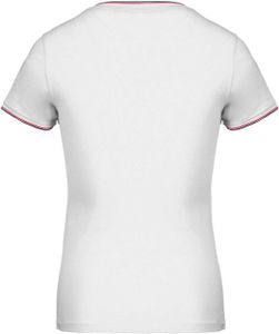 Kariban Ladies? piqué knit V-neck T-shirt