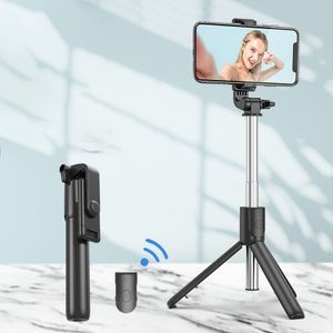 2023 Bluetooth Wireless Selfie Stick Mini ausziehbares Einbeinstativ mit Fernauslöser mit Fülllicht für Android Phone Ios Schwarz