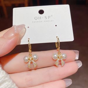 Schleife Perlenohrringe Süße Ohrringe Ohrschmuck