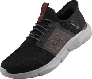 Skechers Ingram Brackett Slip-On Schwarz BKGY Größe EU 43