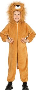 Löwe Kinder Jumpsuit, Größe: 3 - 4 Jahre Farbe: Braun