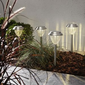 Zestaw 4 lamp ogrodowych Led solarnych PALMA
