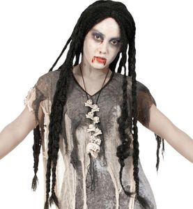 Freaky Zombie Horror Perücke für Erwachsene Halloween Karneval Fasching
