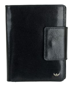 Golden Head Colorado RFID Protect Billfold Coin Wallet with Snap Closure Black