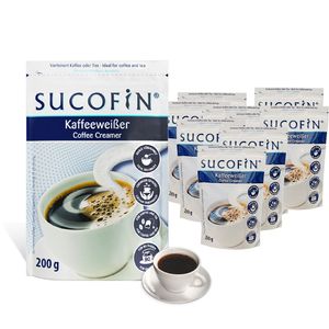 SUCOFIN Kaffeeweißer Pulver 20 x 200g leicht löslich, ideal für Kaffee/Tea, Vorteilspack, lange haltbar, perfekter Ersatz zu Milchpulver