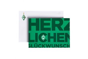 SV Werder Bremen Karte Glückwunschkarte Herzlichen