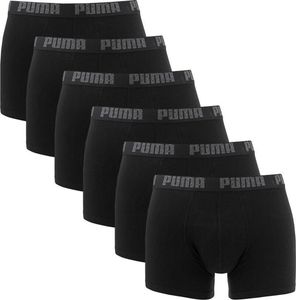 PUMA Herren Boxer Shorts, 6er Pack - Basic Boxer ECOM, Cotton Stretch, Everyday Schwarz M