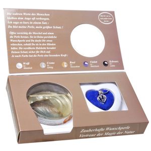 Zauberhafte Wunschperle für deinen Schatz mit Halskette im Geschenkkarton Perle Schmuck Kette