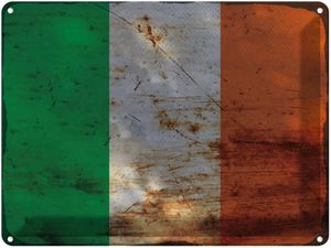 vianmo Kovový Nástenný nápis 30x40 cm Irland Flag of Ireland