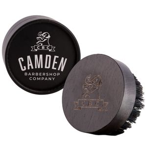 Bartbürste von Camden Barbershop Company ● inkl. Case ● aus Walnussholz ● Für die tägliche Bartpflege & das Auftragen von Bartöl