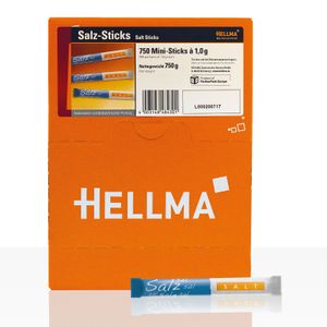 Hellma Salz Sticks 750 Portionen Stäbchen Format Portionssalz 750g