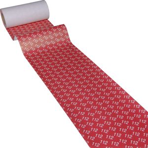 50m x 0,20m JUNOPAX® Papier Tischband Feuerwehr