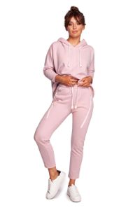 BeWear Damskie spodnie dresowe Irahn B240 pudrowy róż M