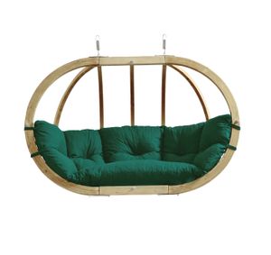 Amazonas Globo Royal Chair grün wetterfest - Doppel-Hängesessel Hängestuhl