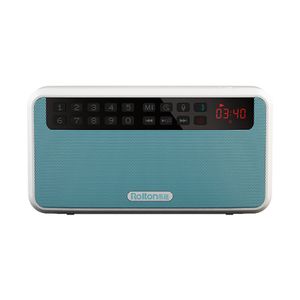 E500 Wireless Lautsprecher High Fidelity Freisprechanrufe LED Digital Display Bluetooth-kompatible 5.0 Stereo-Soundbox zum Aufrufen-Blau