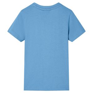 vidaXL Detské tričko stredne modré 140