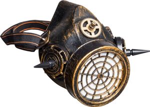 Maske Steampunk Atemschutz Halbmaske Karneval Fasching Kostüm Zubehör unisize