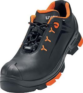 uvex 2 Halbschuhe S3 schwarz, orange Weite 12 Gr. 45