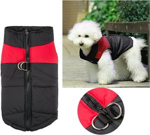 Kabát pro psy, nepromokavá bunda pro psy Zimní teplá bunda pro malé střední a velké psy Oblečení pro psy Zimní kabát pro psy, M, červená