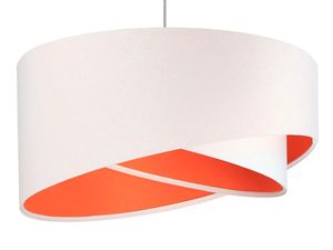 Lampa wisząca GEMSTONE WHITE biała/pomarańczowa