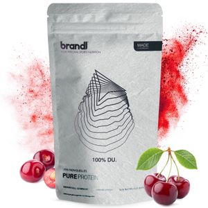 brandl® Proteinpulver ohne künstliche Süßungsmittel | 4 vegane Quellen | Kirsche | Vegan | 1000 g