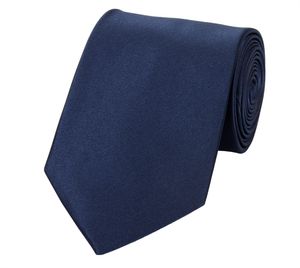 Fabio Farini - Krawatte - Herren Krawatte Blautöne - verschiedene Blaue Männer Schlips in 8cm Breit (8cm), Dunkelblau Uni Einfarbig - Regency Blue