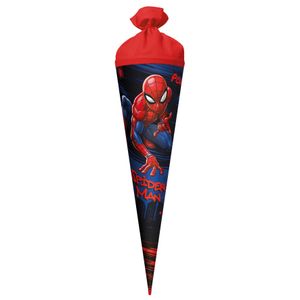 ROTH Schultüte groß Marvel Spider-Man 70 cm rund Filzverschluss ROT(H)-Spitze Zuckertüte Schulanfang