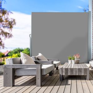 Seitenmarkise ausziehbarer Sicht & Windschutz Breite: 300 cm Höhe: 180 cm Anthrazit Seitenmarkise ausziehbarer Sicht & Windschutz Breite: 300 cm Höhe: 180 cm Anthrazit