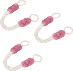 relaxdays Türkordel Klemmschutz 3er Set rosa
