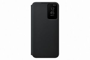 EF-ZS906 Clear View Cover für Galaxy S22+, Schwarz Handyhülle
