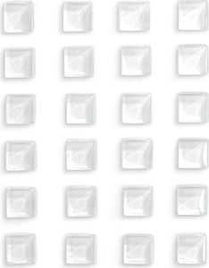 Kühlschrankmagnete, Kühlschrankmagnete für den Kühlschrank, süße Glasmagnete, dekorativ, für Küche und Büro (weiß)