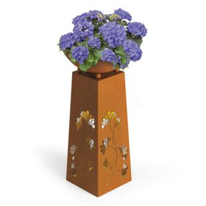Deko Blumensäule Beton-Optik Säule Dekosäule Blumenständer Podest Shabby 25 Cm 