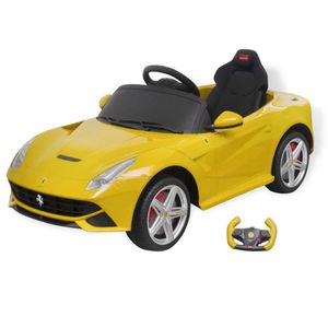 vidaXL Kinder-Elektroauto Ferrari F12 Gelb 6 V mit Fernbedienung