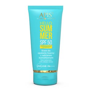 APIS HELLO SUMMER Krem do opalania twarzy z nektarem komórkowym SPF 50, 50 ml