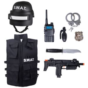 SWAT Set Weste Helm & Accessoires Kinder