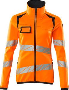 MASCOT® Fleecepullover mit Reißverschluss 19153-315-14010 Hi-vis Orange/Schwarzblau 5XL