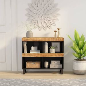 vidaXL Beistellschrank 85x33x75 cm Massivholz Mango