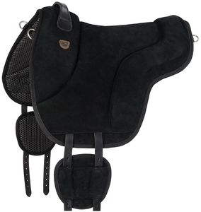 Equinate Reitpad California aus Wildleder Pferd Schwarz