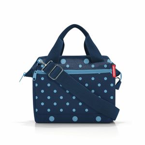 reisenthel allrounder cross, taška cez rameno, taška , kabelka, polyesterová tkanina, Mixed Dots Blue, 4 L, MQ4080
