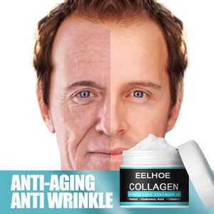 2x Kollagen Anti-Falten Antialterung Cremes, Gesichtscreme mit Vitamin E Und Hyaluronsäure Für Männer (30g)