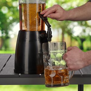 relaxdays 2.5 litrowa kolumna do piwa z kranem