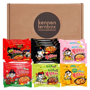 Poznejte Buldak Box | BULDAK Ramen 14x MIX | Korean Hot Chicken Ramen 14x MIX podle chuti