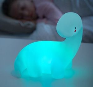 GKA lustige RGB LED Lampe Dinosaurier süßes LED Nachtlicht Dino mit Farbwechsel für Kinder Einschlaflicht