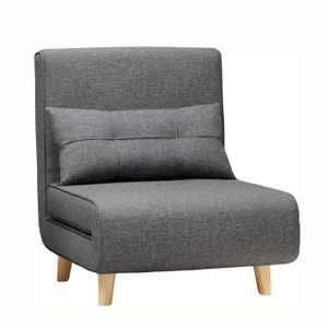 Bealife AR50 Schlafsofa-Klappsofa verstellbar -Rückenlehne Skandinavisch-Nordisch-137*72*72cm-Dunkelgrau