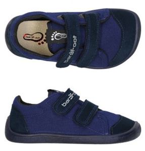 Jungen schuhe sneakers 3F Vegan 3BE29/2 bar3foot super flexi blau navy blue barefoot