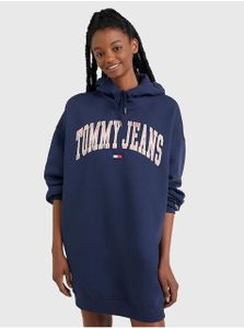 Dunkelblaues Damen-Sweatshirt mit Kapuze Kleid Tommy Jeans