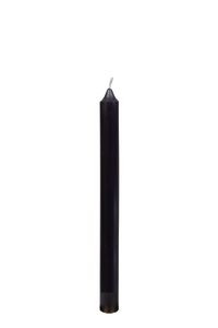 duchgefärbte Stabkerzen Schwarz 18 x Ø 2,2 cm, 10 Stück, er Abbrand, ruß- und raucharm, deutsche Markenkerzen